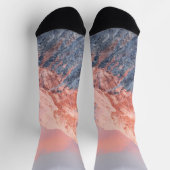 Letztes Sonnenlicht auf dem Berg Storžič, Slowenie Socken (Oben)