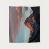 Letztes Sonnenlicht auf Mangart, Slowenien Wandteppich (Vorderseite)