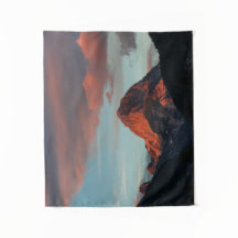 Letztes Sonnenlicht auf Mangart, Slowenien