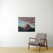 Letztes Sonnenlicht auf Mangart, Slowenien Wandteppich (Beispiel (Horizontal))