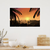 Letztes Sonnenlicht Poster (Küche)