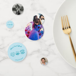 Letztes Splash-Junggeselinnen-Abschied-Dekor-Foto Konfetti