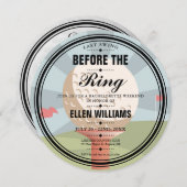 Letztes Swing Bachelorette Golf Weekend Party Einladung (Vorne/Hinten)