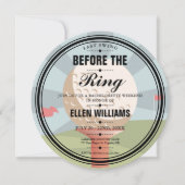 Letztes Swing Bachelorette Golf Weekend Party Einladung (Vorderseite)