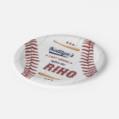 Letztes Swing vor dem Ring! Baseball-Brautparty Pappteller (Schrägansicht)