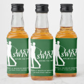 Letztes Swing vor dem Ring Golf Bachelor Alkoholflaschenetikett (Flaschen)