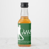 Letztes Swing vor dem Ring Golf Bachelor Alkoholflaschenetikett (Vorderseite)