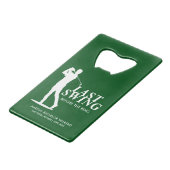 Letztes Swing vor dem Ring Golf Bachelor Geldbeutel Flaschenöffner (Rückseite Schrägansicht)