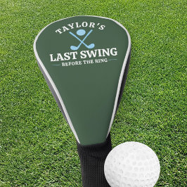 Letztes Swing vor dem Ring Golf Bachelor Headcover