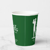 Letztes Swing vor dem Ring Golf Bachelor Pappbecher (Rechts)