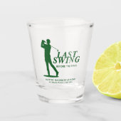 Letztes Swing vor dem Ring Golf Bachelor Schnapsglas (Vorderseite)