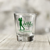 Letztes Swing vor dem Ring Golf Bachelor Schnapsglas