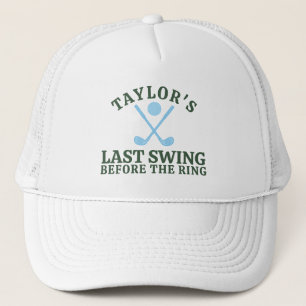 Letztes Swing vor dem Ring Golf Bachelor Truckerkappe