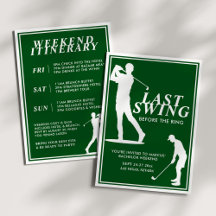 Letztes Swing vor dem Ring Golf Bachelor Wochenend