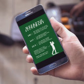 Letztes Swing vor dem Ring Golf Bachelor Wochenend Einladung