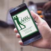 Letztes Swing vor dem Ring Golf Bachelor Wochenend Einladung