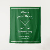 Letztes Swing vor dem Ring Golf Bachelorette Wandteppich (Vorderseite)