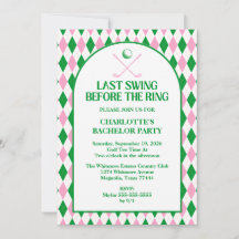 Letztes Swing vor dem Ring Golf Junggeselinnen-Abs