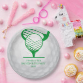 Letztes Swing vor dem Ring Golf Junggeselinnen-Abs Pappteller (Party)