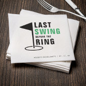 Letztes Swing vor dem Ring Golf Junggeselinnen-Abs Serviette