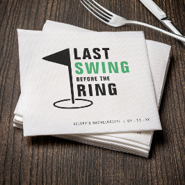 Letztes Swing vor dem Ring Golf Junggeselinnen-Abs Serviette