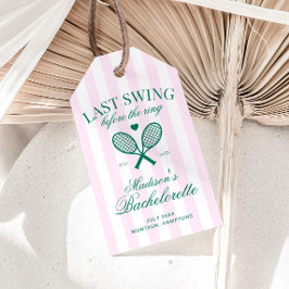 Letztes Swing vor dem Ring Retro Tennis Bach Geschenkanhänger
