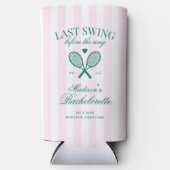 Letztes Swing vor dem Ring Retro Tennis Bach Selters Dosenkühler (Vorderseite)