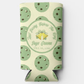 Letztes Swing vor dem Ring Sage & Cream Pickleball Selters Dosenkühler (Vorderseite)