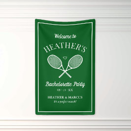 Letztes Swing vor dem Ring Tennis Bachelorette Banner