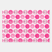 Letztes Swing vor der Hochzeit Pickleball Pink Geschenkpapier Set (Vorderseite)