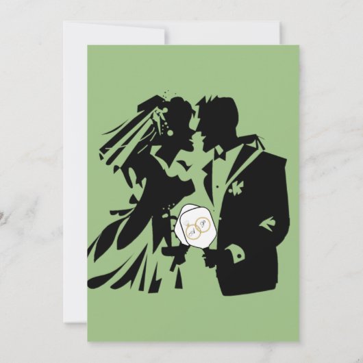 Letztes Swing vor der Hochzeitsfeier Einladung (Rückseite)