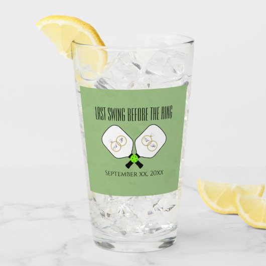 Letztes Swing vor der Hochzeitsfeier Glas (Vorderseite Ice)