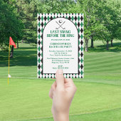 Letztes Swing vor der Ring Golf Bachelor Party Einladung