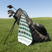Letztes Swing vor der Ring Golf Bachelor Party Golfhandtuch (Gras)