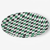 Letztes Swing vor der Ring Golf Bachelor Party Pappteller (Schrägansicht)