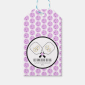 Letztes Swing vor der Ring-Hochzeit Pickleball Geschenkanhänger (Vorderseite)