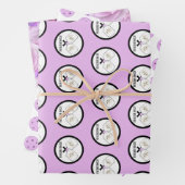 Letztes Swing vor der Ring-Hochzeit Pickleball Geschenkpapier Set (Beispiel)