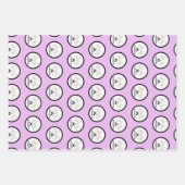 Letztes Swing vor der Ring-Hochzeit Pickleball Geschenkpapier Set (Vorderseite)