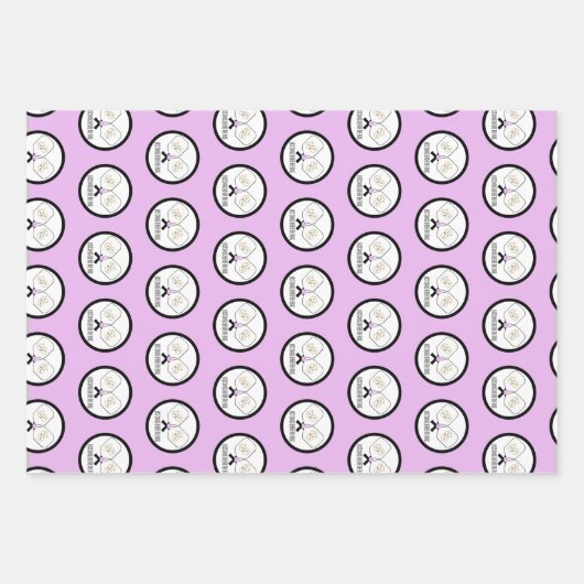 Letztes Swing vor der Ring-Hochzeit Pickleball Geschenkpapier Set (Vorderseite)