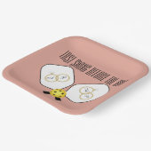 Letztes Swing vor der Ring-Hochzeit Pickleball Pappteller (Gewinkelt)