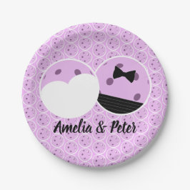 Letztes Swing vor der Ring-Hochzeit Pickleball Pappteller