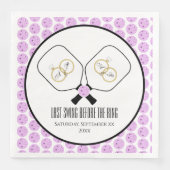 Letztes Swing vor der Ring-Hochzeit Pickleball Serviette (Vorderseite)