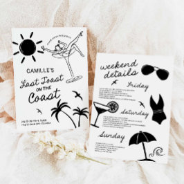 Letztes Toast Hand Dragon Bachelorette Wochenende Einladung