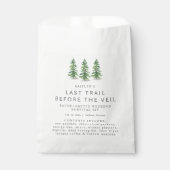 Letztes Trail-Camping-Junggesellinnen-Abschiedspar Geschenktütchen (Vorderseite)