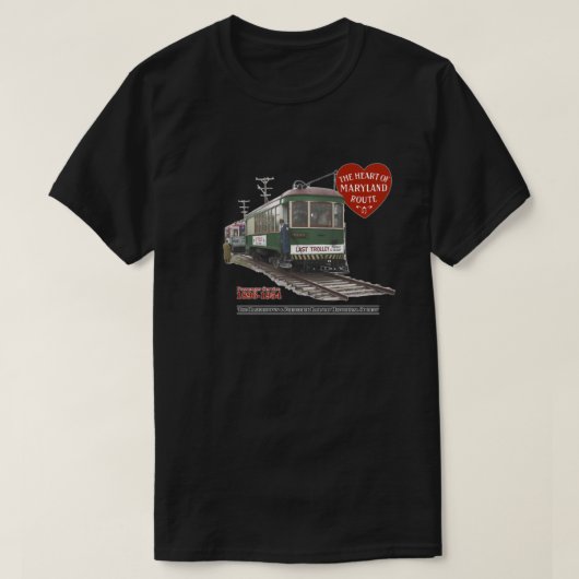 Letztes Trolley 70. Jubiläum - Bild an der Front T-Shirt (Design vorne)
