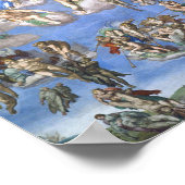 Letztes Urteil der Sixtinischen Kapelle von Michel Poster (Ecke)