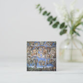 Letztes Urteil der Sixtinischen Kapelle von Michel Quadratische Visitenkarte (Stehend Vorderseite)