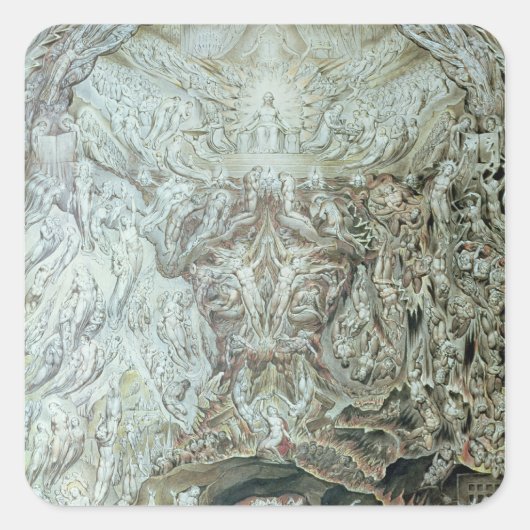 Letztes Urteil Quadratischer Aufkleber (Vorderseite)