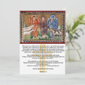 Letztes Urteil - Trennung von Schafen und Ziegen Einladung (Stehend Vorderseite)