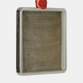 Letztes wird und Testament des Künstlers Silbernes Ornament (Rechts)